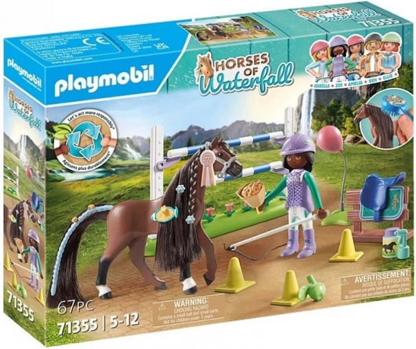 Playmobil Horses Waterfall: Zoe és Blaze akadályokkal 71355