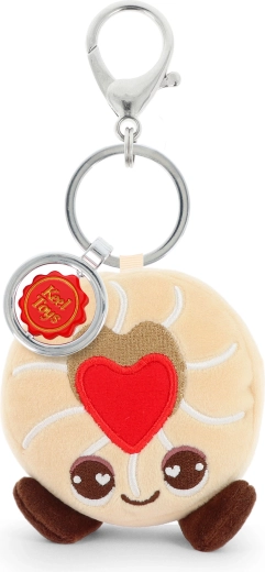 Keeleco táskadísz – dzsemes süti, 12 cm