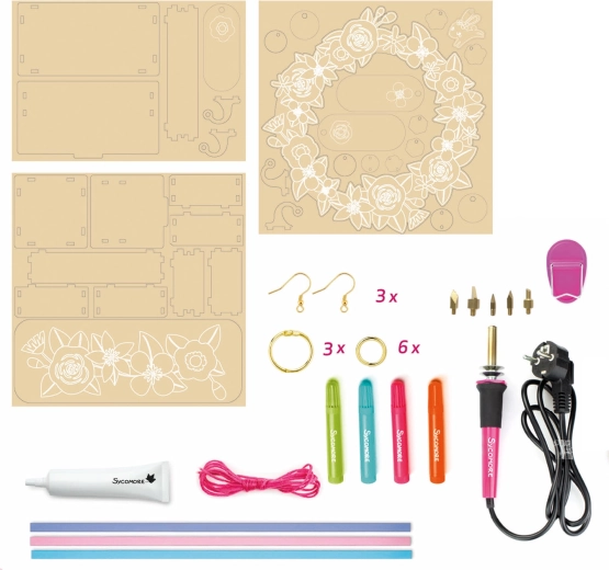 Lovely box pirográfia – ékszerek