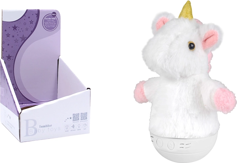 Altatójáték világítással és zenével – unikornis