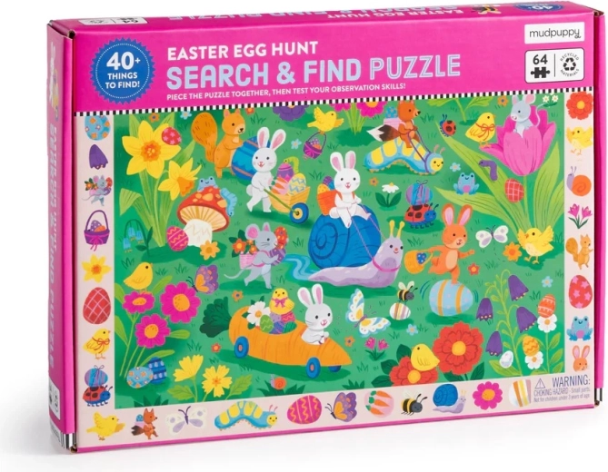 Mudpuppy Keresd meg húsvéti tojásvadászat puzzle 64 darabos