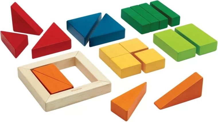 PlanToys tört kockák