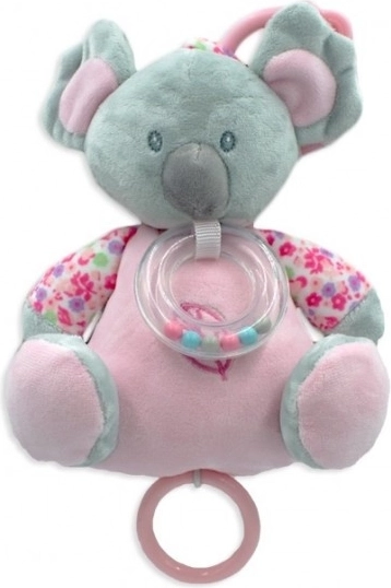 Rózsaszín zenélő doboz Koala 18 cm