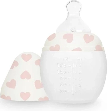 Élhée antikolikás cumisüveg 150 ml full of love pink