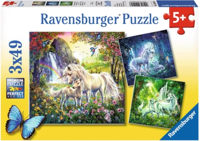 RAVENSBURGER Puzzle Gyönyörű unikornisok 3x49 darab