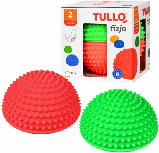 Tullo szett két tüskés szenzoros egyensúlyozó félgömbbel