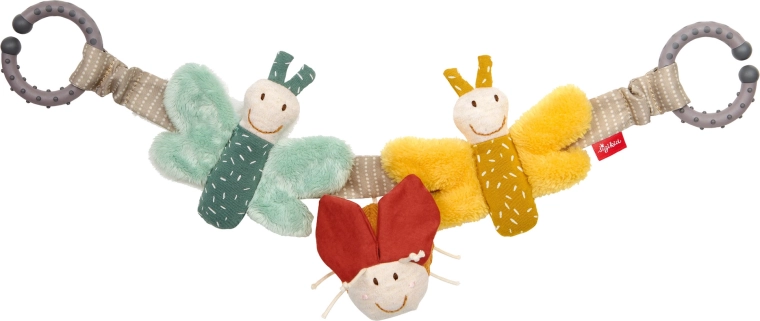 Sigikid függeszthető szenzoros játék pillangókkal, csörgővel 40 cm