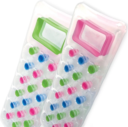 Felfújható strand matrac ablakkal 188 × 71 cm INTEX rózsaszín