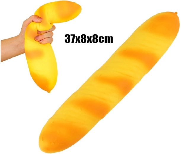 XXL antistressz gyúrható bagett 38 cm