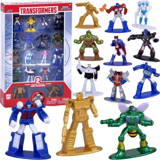 Transformers Nano Metalfigs – gyűjtői készlet 18 fém figurával, 3. széria