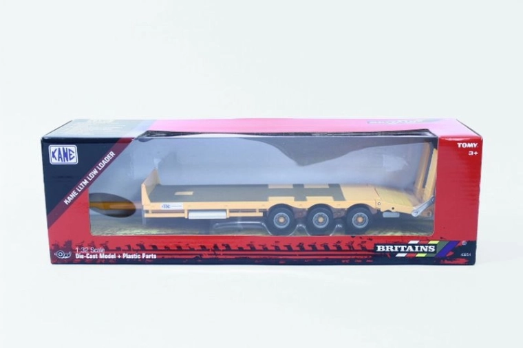 TOMY Britains Kane alacsonyplatós pótkocsi (sárga)