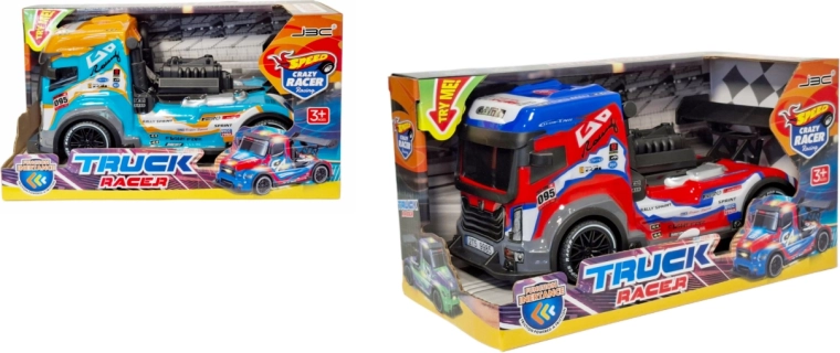 Truck Racer sportverseny teherautó súrlódásos meghajtással, fénnyel és hanggal