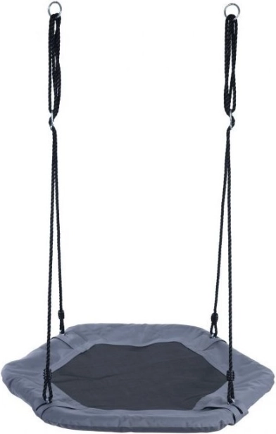 ECOTOYS hatszögletű hinta gólyafészek szürke