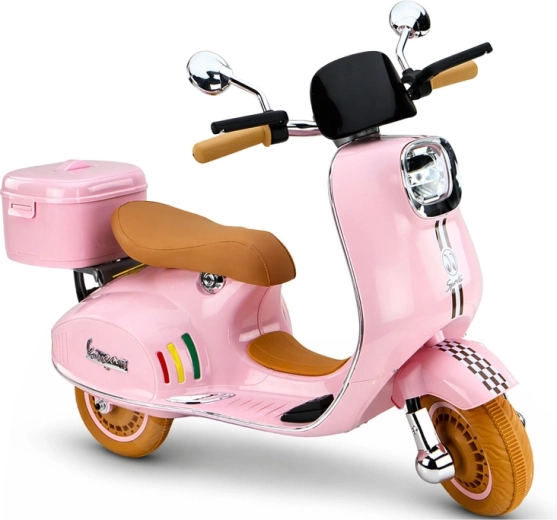 Rózsaszín elektromos Vespa gyermekeknek