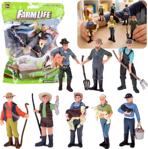 Farm figurák – 8 farmert tartalmazó készlet Hop Hop Hop!