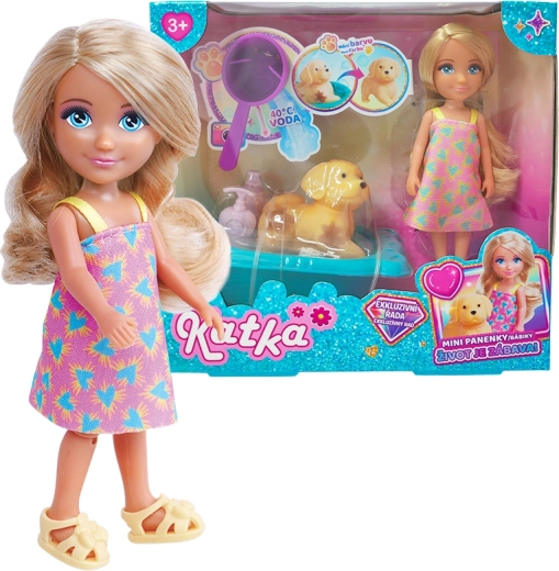 Katka baba kutyával és káddal