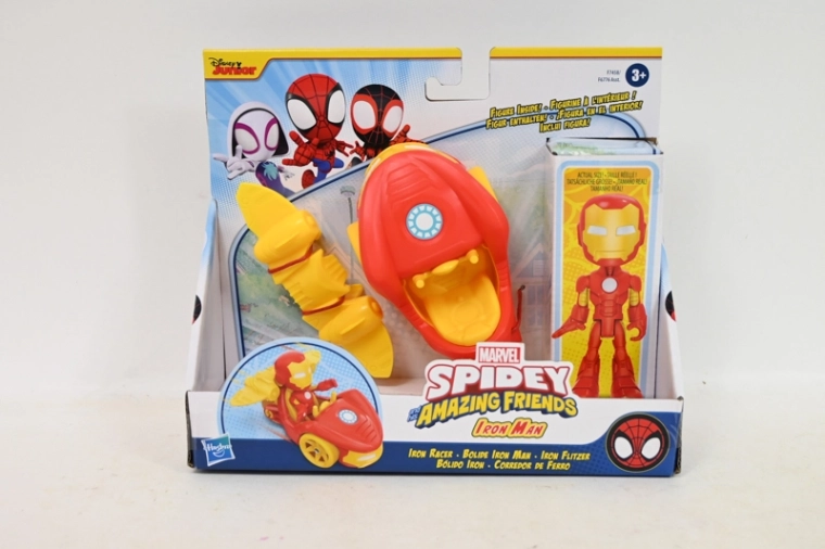 Marvel Spidey Iron Man figura járművel és sugárhajtású szárnyakkal