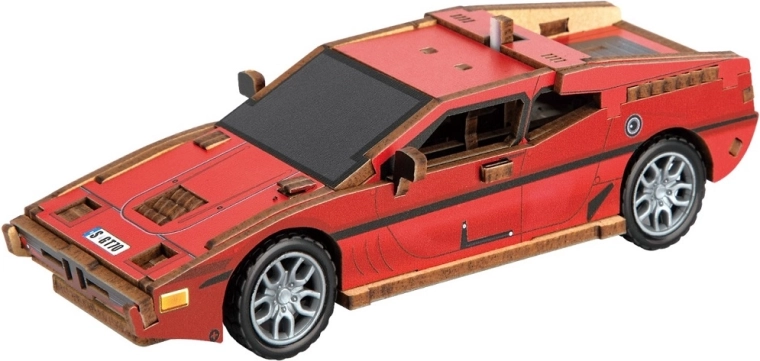 2Kids Toys 3D fa kirakó sportautó – piros