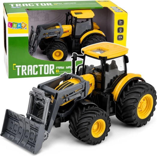 Traktor tolólappal, fényekkel és hangokkal 1:24 – sárga