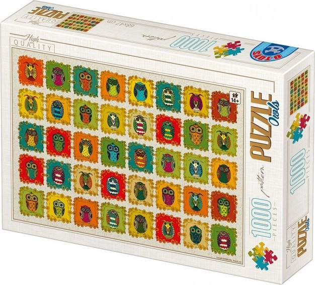 Puzzle mintakollekció: baglyok 1000 darab