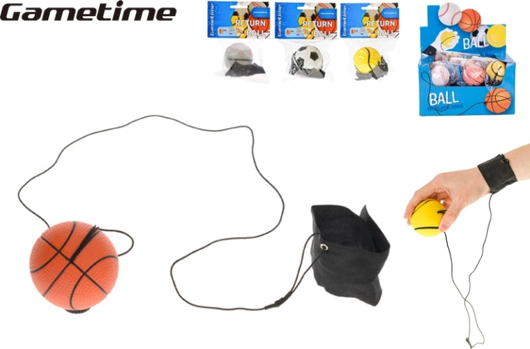 Gametime visszatérő labda 60 mm csuklópánttal