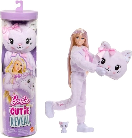 Barbie Cutie Reveal Édes masnikák lila cica