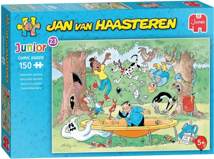JUMBO Jan van Haasteren Junior puzzle: Trambulinon ugrálás, 150 darab