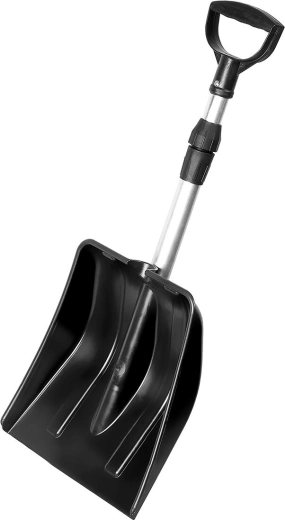 YETI hólapát ergonomikus markolattal és teleszkópos alumínium nyéllel 31 × 34,5 cm