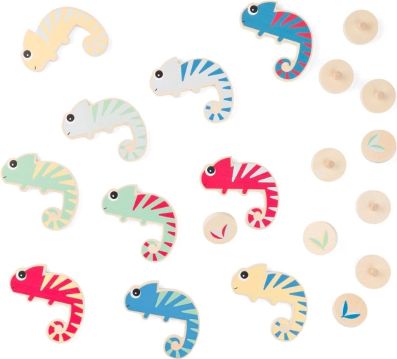 Chameleon – hajszában a színek után fa családi játék