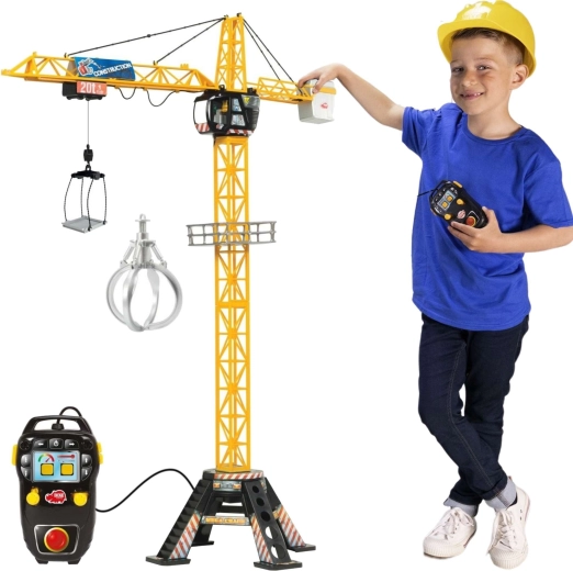 Outlet Dickie Toys Mega Crane távirányítós, hanggal rendelkező daru 120 cm – hibás