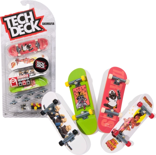 Tech Deck fingerboard készlet 4 mini ujj-szkateboarddal SK8MAFIA