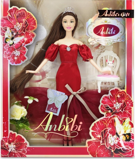 Anbibi virágos baba Hanička 28 cm