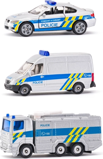 Siku cseh rendőrségi készlet 3 autóval