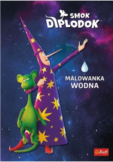 Smok Diplodok – vízzel festhető kifestő