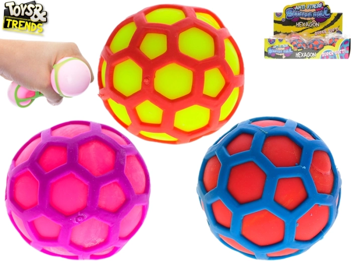 Rugalmas antistressz labda Hexagon – Toys&Trends