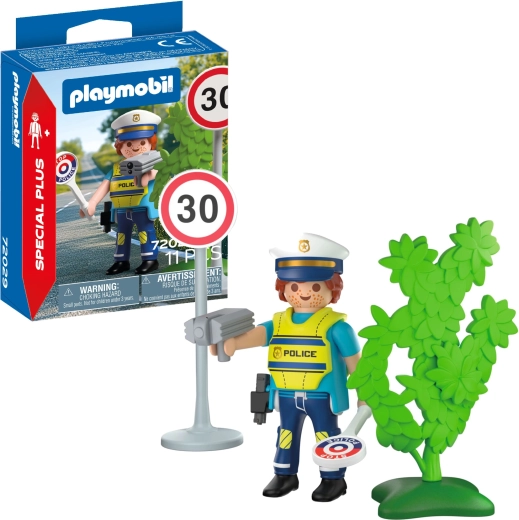 Playmobil Special Plus rendőr sebességmérővel és kiegészítőkkel