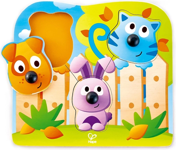 Fogantyús puzzle háziállatokkal