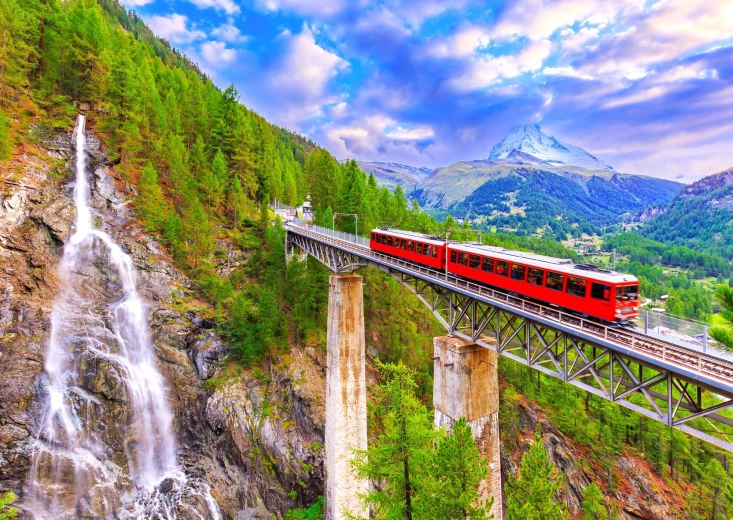 Enjoy puzzle Gornergrat fogaskerekű vasút, Svájc 1000 darabos