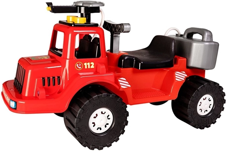 BAYO gyermek tűzoltó futóbicikli vízágyúval, 70 cm