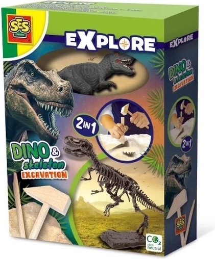 SES Creative Explore 2 az 1-ben dinoszaurusz-fosszíliák kiásása T-Rex