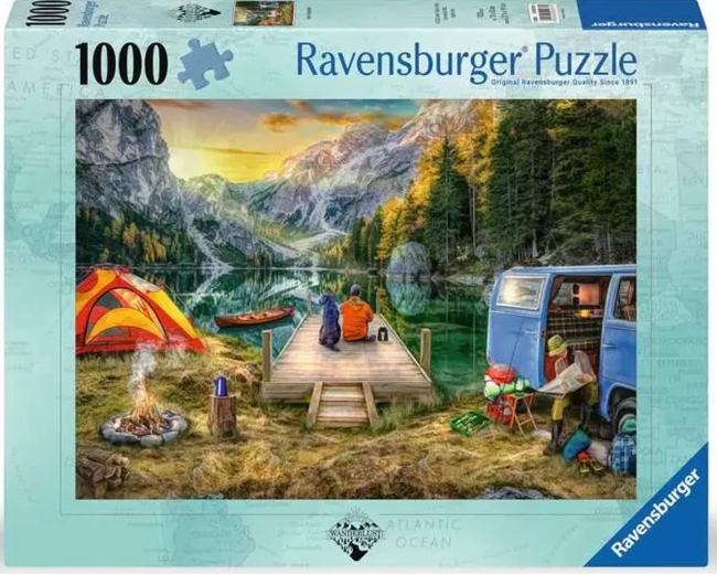 Ravensburger puzzle Nyugalom a kempingben 1000 darabos