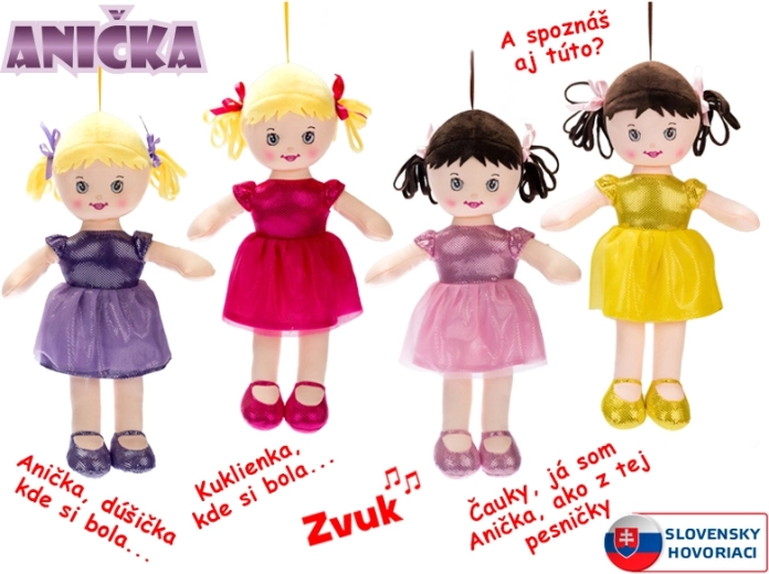 Rongybaba Anikó 32 cm, szlovákul beszél és énekel