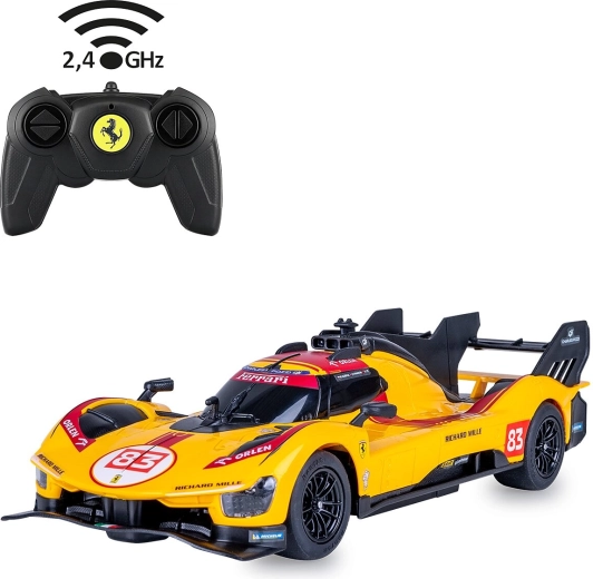 JAMARA Ferrari 499P-N83 távirányítós autó 1:24 méretarányban, sárga