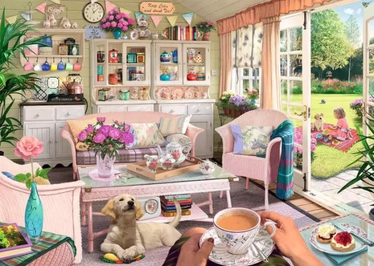 Ravensburger puzzle Az én menedékem 9.: Teaház 1000 darab
