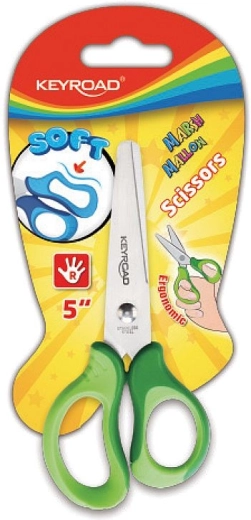 Keyroad Soft gyerek olló 12,5 cm, zöld