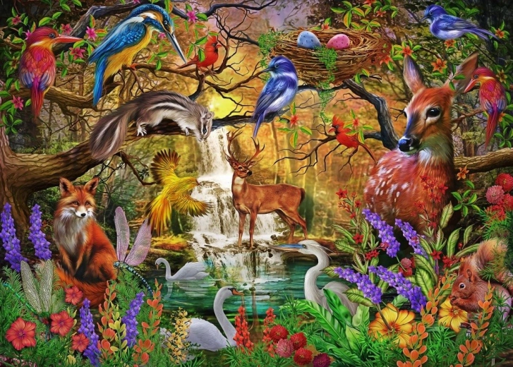 BLUEBIRD Arany erdő 500 darabos puzzle