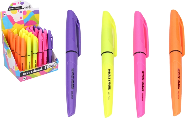 fluoreszkáló szövegkiemelő – 4 színű készlet