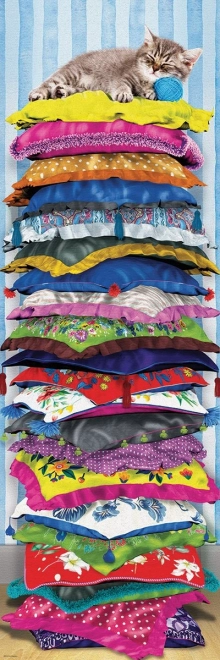 Eurographics függőleges puzzle Macska hercegnő a borsón 1000 darab