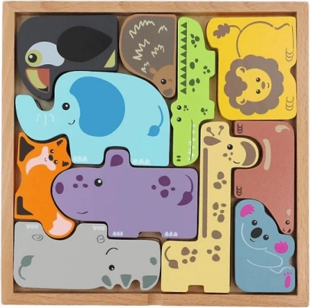 TREFL fa fejtörő kirakó ZOO CREW