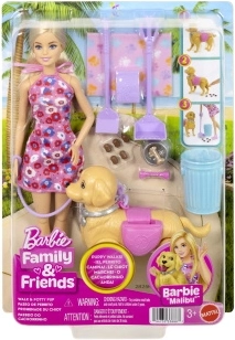 Barbie Malibu sétál a kiskutyával